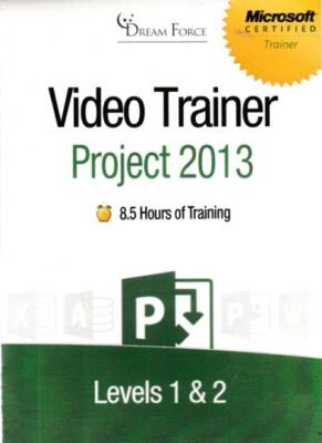Training Course for MS Project 2013 Levels 1 & 2 PC DVD VIDEOS 8.5 hour tutorial