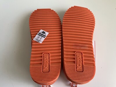 KAPPA 222 BANDA MULE ORANGE WHITE Slippers Mules Lined Men display picture 1