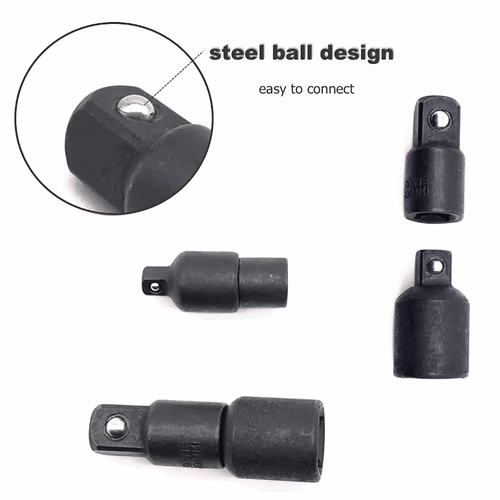 4PCS 3/8" to 1/4" 1/2 inch Drive Ratchet SOCKET ADAPTER REDUCER Air Impact Set! - Picture 7 of 12
