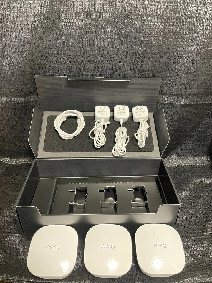 Eero Home AC Dual-Band Mesh Wi-Fi System White 3-Pac In Box! - Image 3 of 4