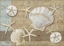 Holiday Shells 18 Boxed Christmas Cards by LPG Greetings