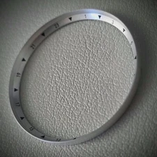 Chapter Ring SKX007 Angled GMT / Brushed + Black - SEIKO MOD SKX Chapter Ring