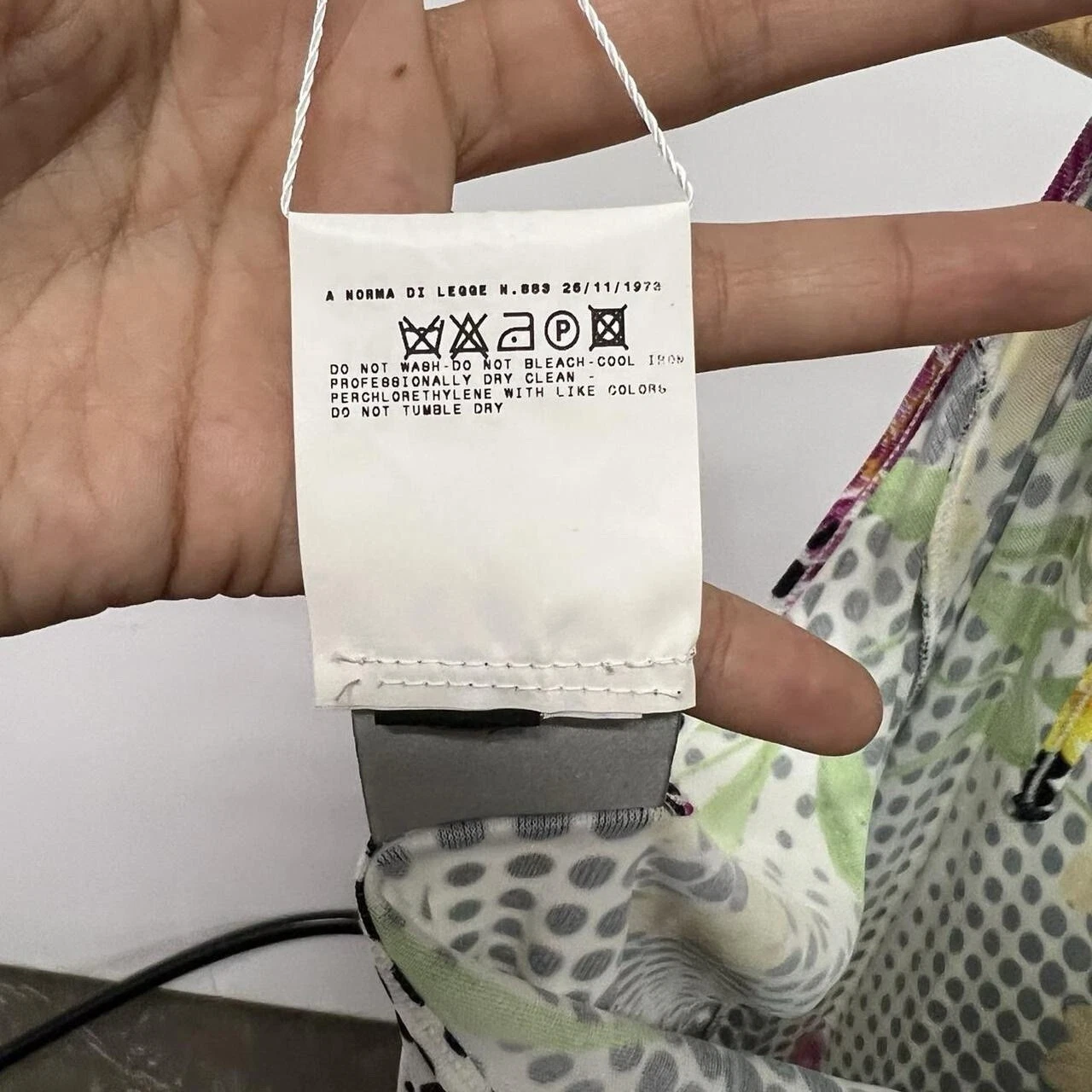 Mini abito Versace Jeans Couture anni 90 arte ottica con ferretto taglia small media