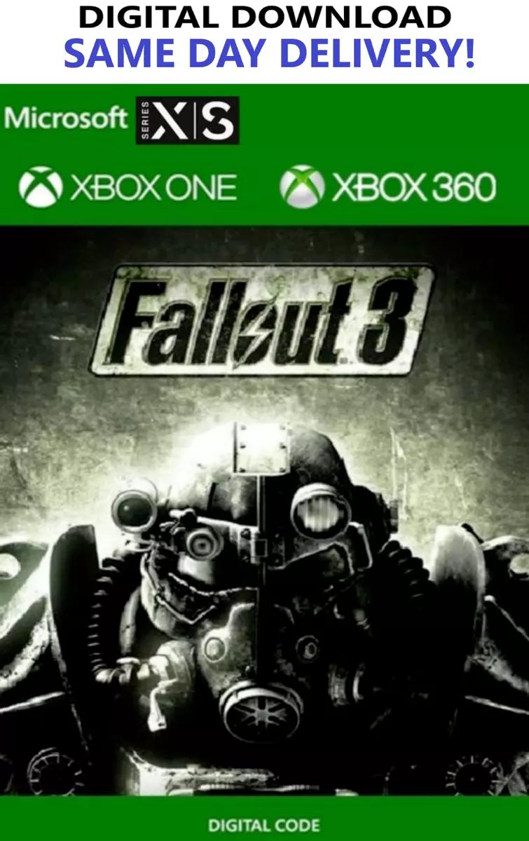 Fallout 3 Full Game Download DLC (Microsoft Xbox One / XBOX 360