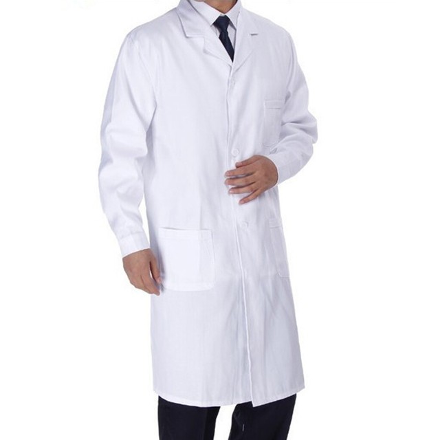 2x Unisex Doctor Nursing Dental Lab Coats Uniform Doctor Workwear