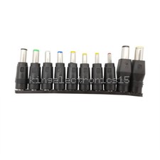 DC Female Jack to Multi Type Power Plug Connector Adapter 5.5 x 2.1 mm Set