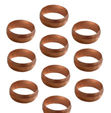 10 PACK - 3/4" Imperial Olives Converts Metric 22mm Compression Fittings Copper