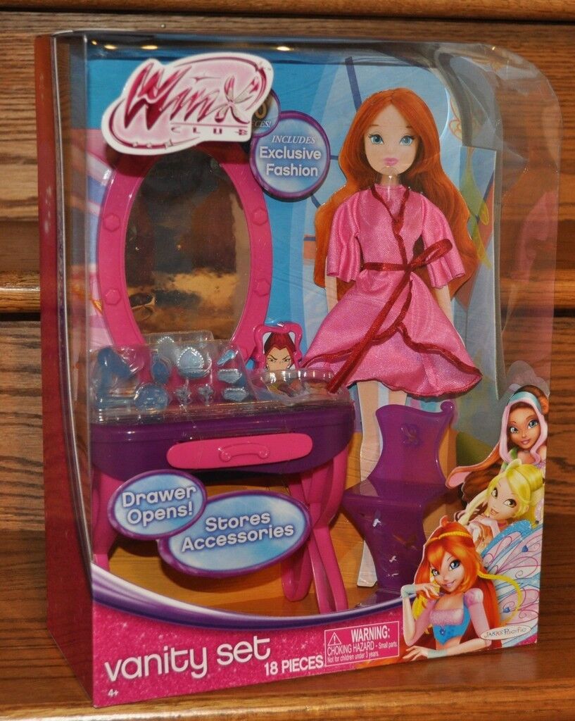 2012 for sale online no Doll Winx Club Vanity Set & Accessories Mirror Chair 18 Pcs 