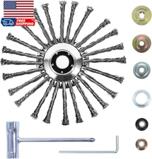 10 Inch Weed Eater Attachments Steel Wire Weed Wacker Blade with Universal Adap