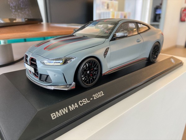 Bmw M4 Csl (G82) Miniatura 1:18 Grigio Brooklyn 80435B308D1-image