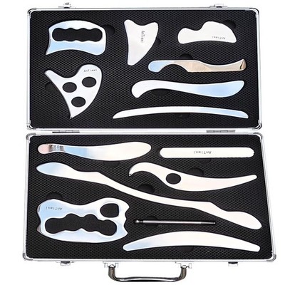 Medical Stainless Steel Muscle Scraper Gua Sha Scraping Massage Tool Set(14pc...