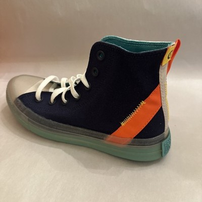 Converse CTAS CX HI Blue Teal White Canvas Size 5.5 Mens Sneakers 172948C