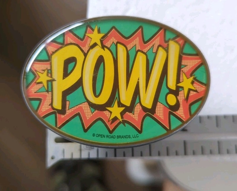 DC BATMAN “POW!” Drawer Closet Dresser Pull Knob By Open Roads Brands LLC, NOS