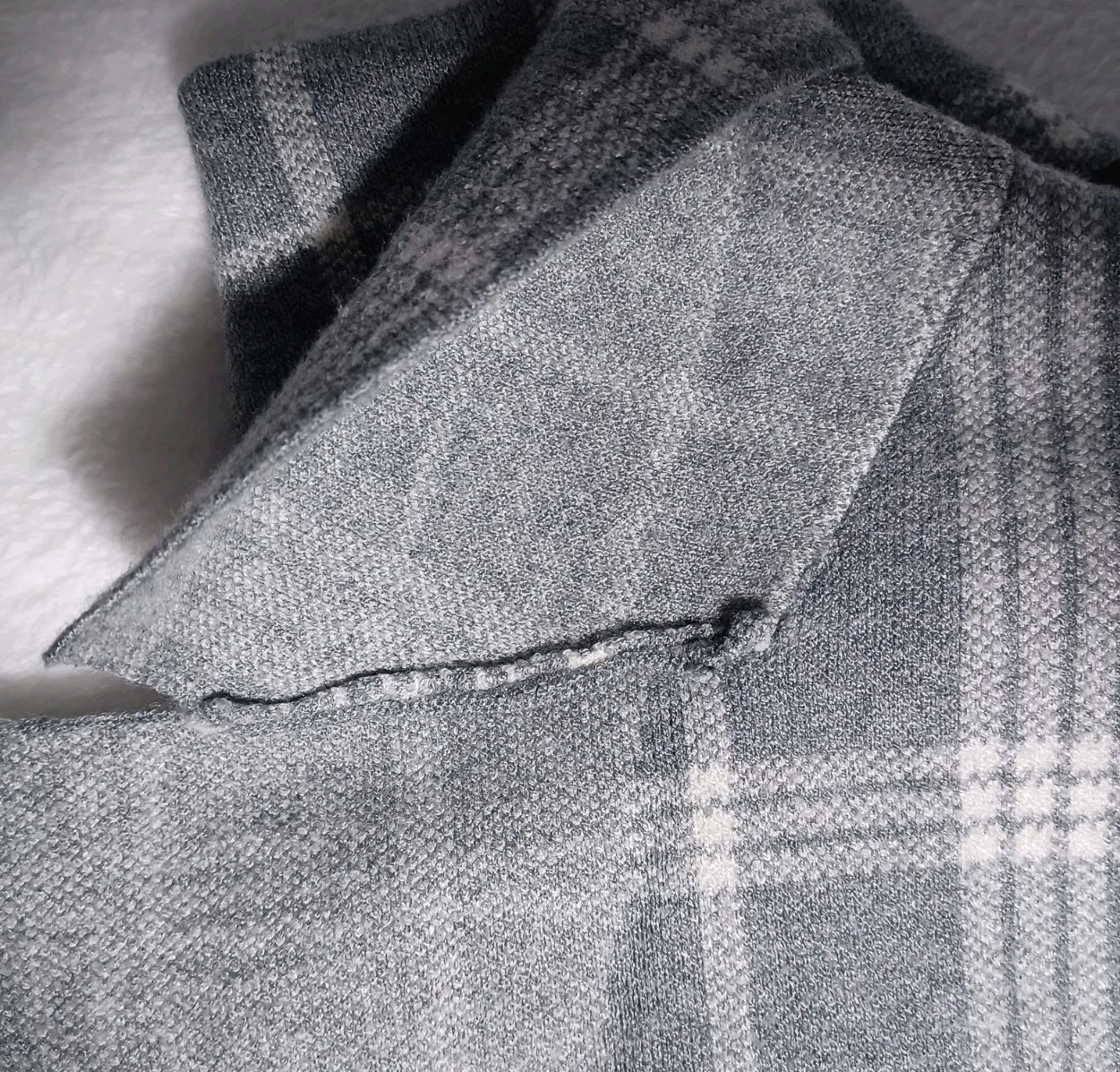 Marled Double Breasted Button Front Collared Plai… - image 16