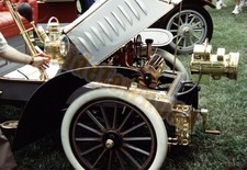 Vtg 1997 35mm Slide Antique Brass Era Car Show Automobile X-7424