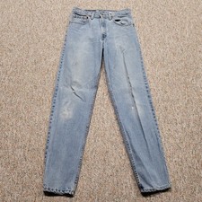 Vtg Levis 550 Jeans Men 31x34 Blue Denim Relaxed Fit Tapered Leg Made In USA 90s