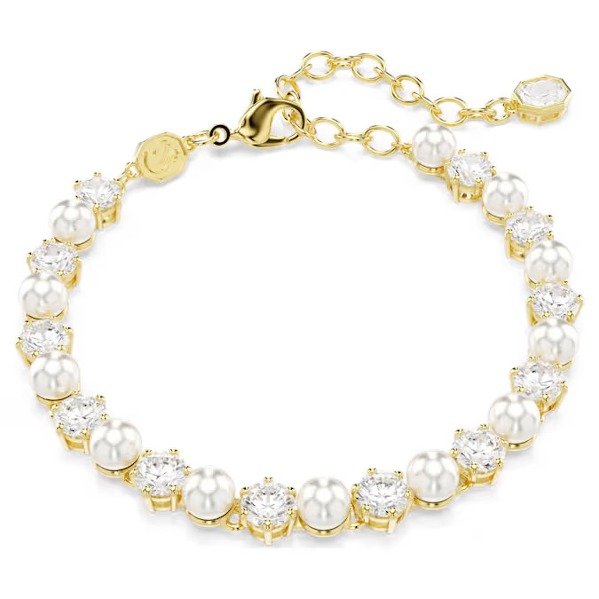 Swarovski Matrix Bracelet Imitation crystal pearls, round cut