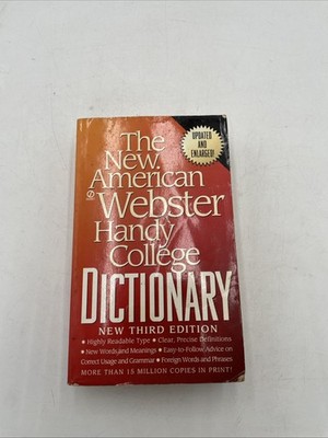 The New American Webster Handy College Dictionary: New Third Edition - GOOD