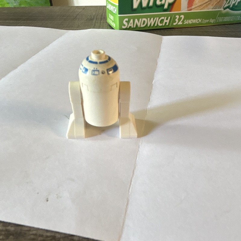 LEGO Star Wars R2-D2 Droid Minifigure Figure White/Blue Plastic Age 4+