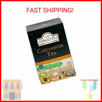 Ahmad Tea Black Tea, Cardamom Loose Leaf, 454g - Caffeinated & Sugar-Free