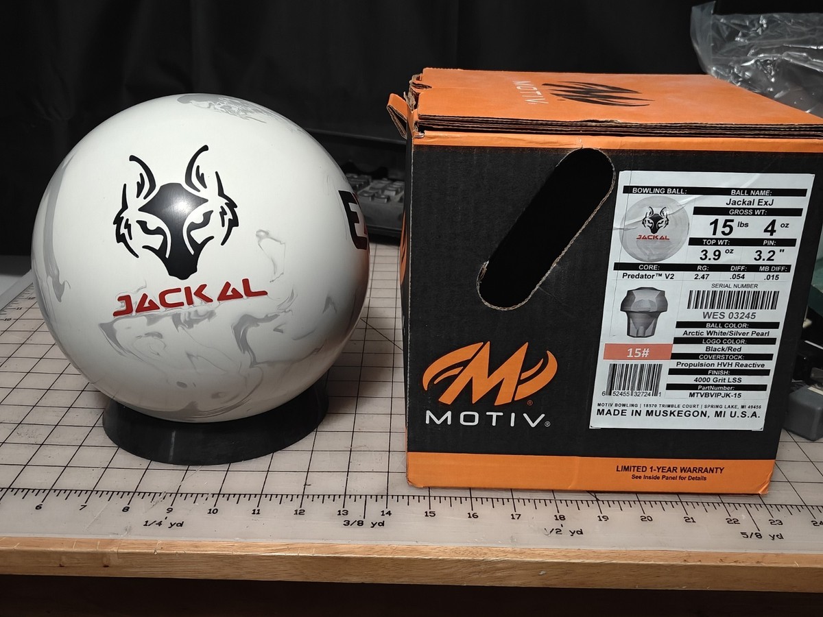 Motiv Jackal ExJ Bowling Ball 15 lb. 1st quality NEW IN BOX | eBay