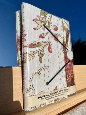   Handarbeit aus recycelten Materialien - Kantha Tagebuch / Journal / Notizbuch  