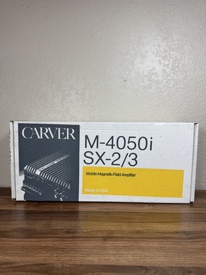 Carver SX-2/3 Sonic Holography 2/3-Way Electronic Crossover Open Box Manual