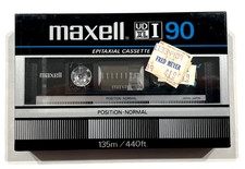 MAXELL UDXL I 90 audio cassette blank tape sealed Made in Japan Type I