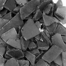 Sea Glass 16 Ounces Black  Multiple Color Choices Crushed Glass Vase Filler  A