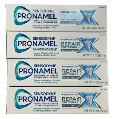 Sensodyne Pronamel Intensive Enamel Repair Toothpaste 3.4 Ounce, 4-PK, Exp 2/28