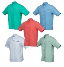 BIMINI BAY Short Sleeve SS Flats 5 V BLOODGUARD Shirt NWT FREE CoolMax Face Mask