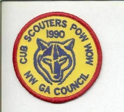 1990 Northwest Georgia Council Cub Scouters Pow Wow patch