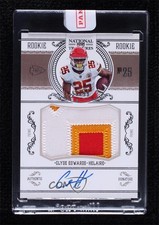 2020 Panini National Treasures /99 Clyde Edwards-Helaire #CRS-CH Patch Auto 3f2