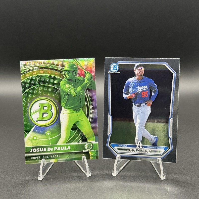 2x Lot 2026 Bowman Josue De Paula Under the Radar & Chrome - LA Dodgers Prospect