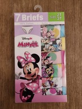 Underwear Girl Briefs 2T 3T Minnie Mouse Disney 7 Pair New Package Baby New