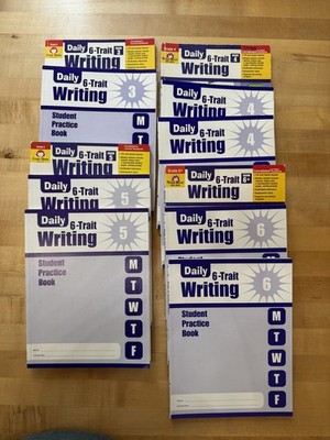Evan-Moor 6-Trait Writing Grades 3 4 5 6 Teacher Editions Student Practice Books