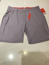 Redvanly Hanover Men's Golf Shorts Cloud NWT Size XL 9 Inch Inseam
