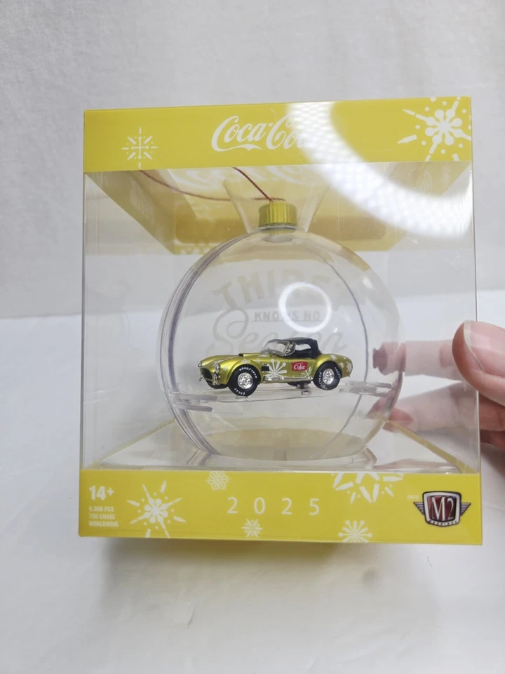 2025 M2 Machines Christmas Ornament Chase - Coca Cola 1965 Ford Shelby Cobra - Image 4 of 4