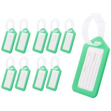 10Er KofferanhäNger Kofferetikett Tasche Reiseaccessoires GrüN Q1H12247