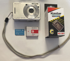NICE Sony Cyber-Shot Dsc-W50 Compact Digital Camera w/ Battery  Charger.
