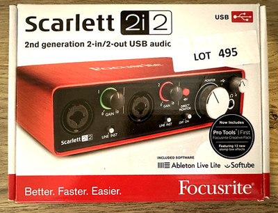 Focusrite Scarlett 2i2 (2nd Gen) USB Audio Interface