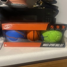 NERF Mini Soccer, Football, and Basketball Ball Assortment NEW