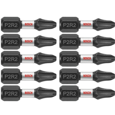 #ad BOSCH ITP2R21B 10 Pack 1 In. Phillips Square #2 Impact Tough Screwdriving Insert $15.40