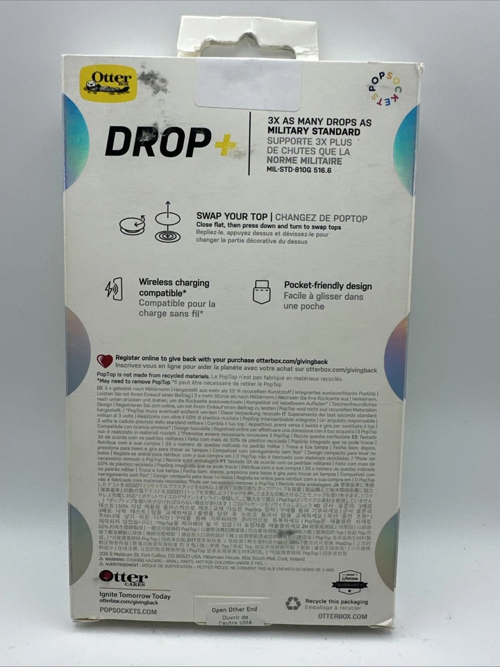 Funda OtterBox + Pop Symmetry Apple iPhone 13 Pro Limelight - Nueva Foto 2 de 2