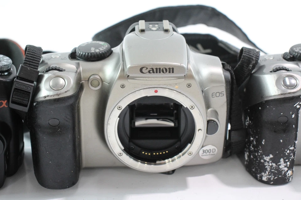 DSLR Digital Cameras Inc Canon EOS 300D, Canon EOS 300D & Sony A100 x 3 - image 3 of 4