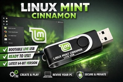 Linux Mint 22.3 'Zena' Bootable USB Drive
