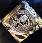 1990 Panda Chinese Mint Sealed Rare Vt Temple Bullion-0.999 Silver 1 Oz Art Coin