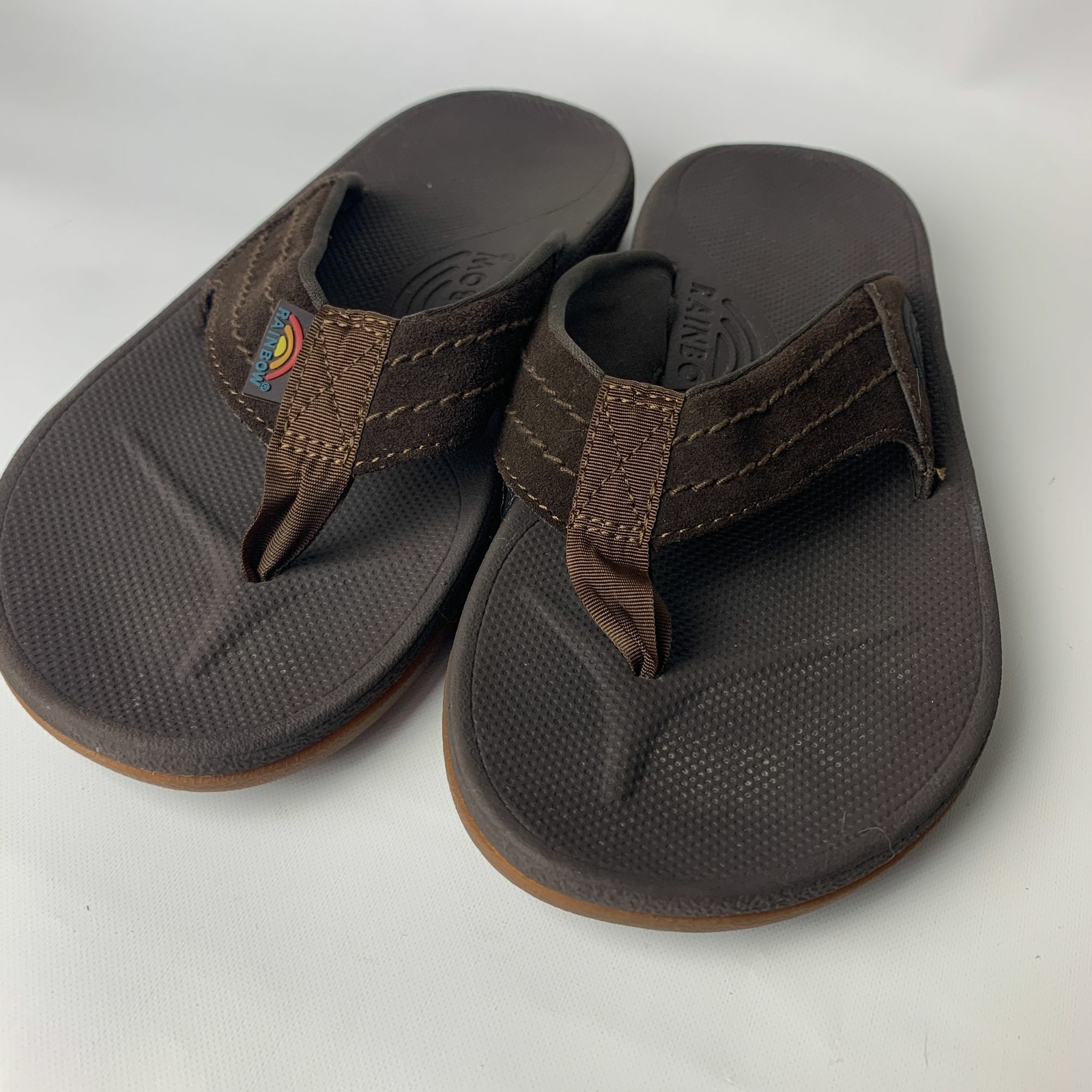 Men's Rainbow sandals east cape brown thong sandals 8 Gem