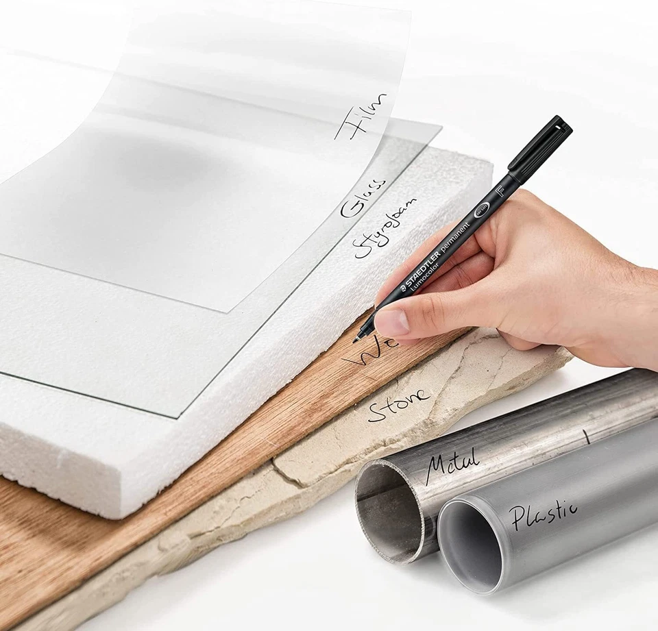 permanent Marker Lumocolor schwarz Linienbreite ca. 06 mm wisch- und wasserfe... - Bild 4 von 4