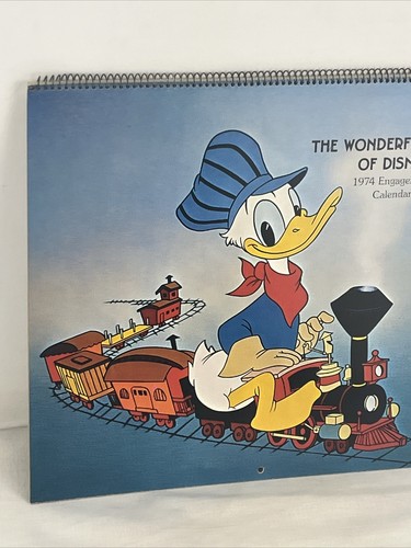 Vintage Hallmark 1974 WONDERFUL WORLD OF DISNEY Engagement Calendar Free Ship! - Picture 2 of 13